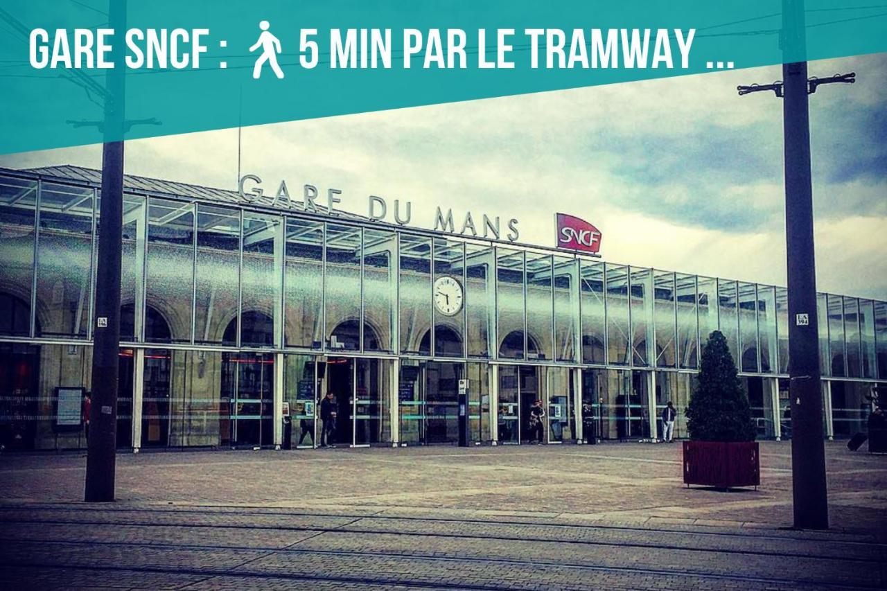 Tramway 8 Jaures Cosy Proche Gare Lejlighed Le Mans Eksteriør billede